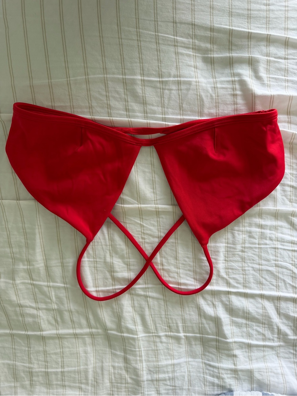 Left On Friday Red Women's Bikini Top